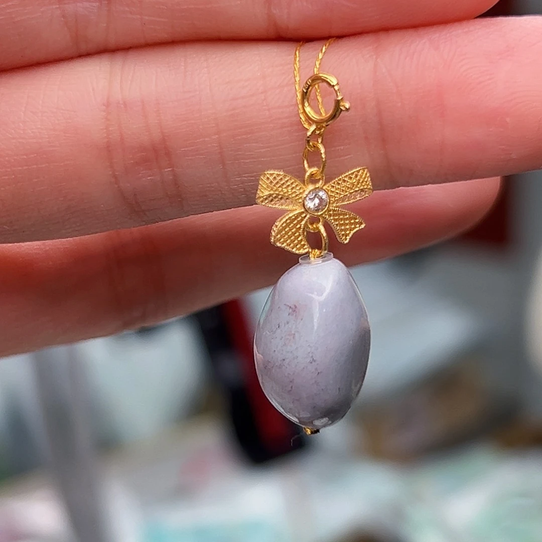 绿松石珠宝奇石18K金镶嵌