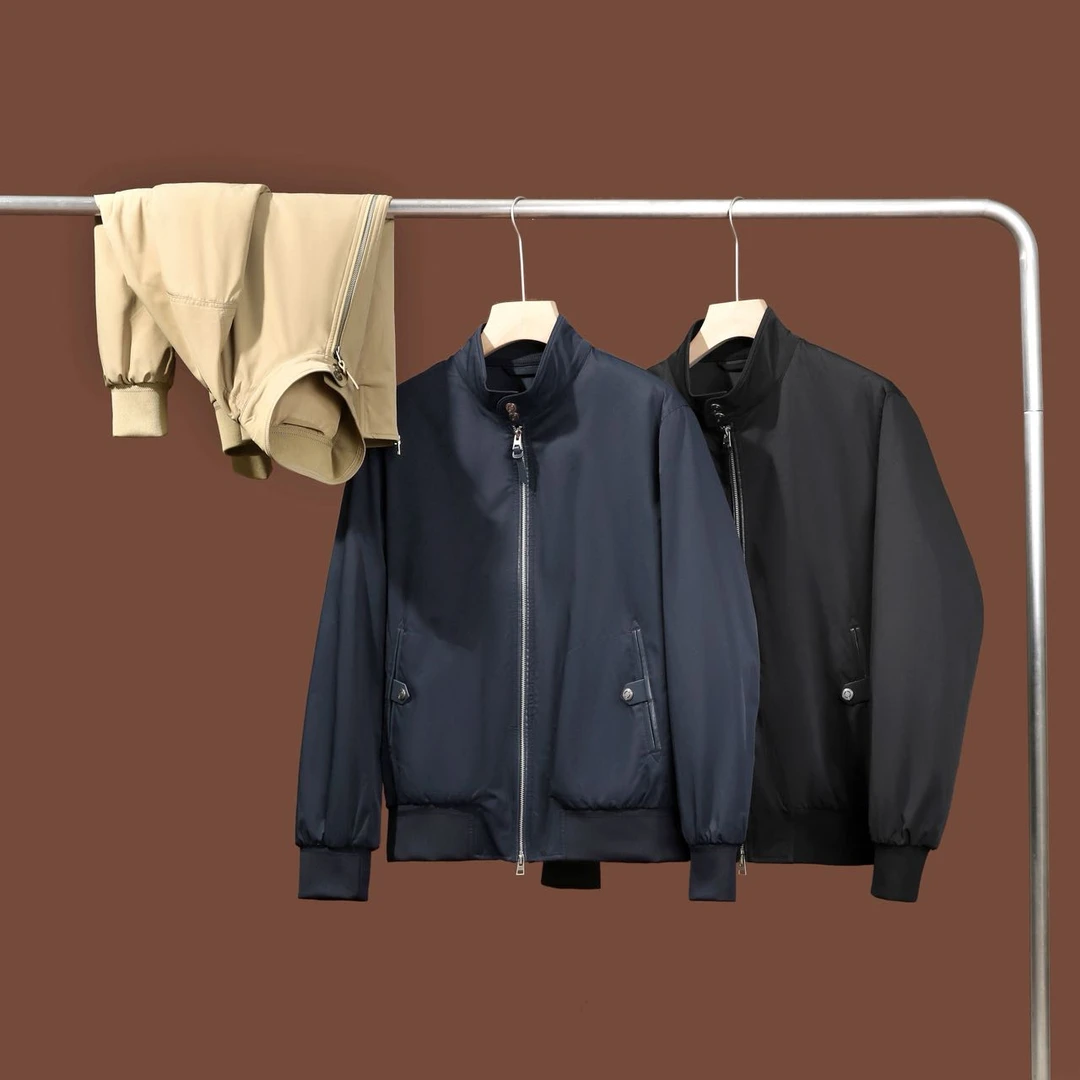 轻奢经典G9哈灵顿立领夹克秋冬男士高级感时尚百搭休闲棉衣外套潮