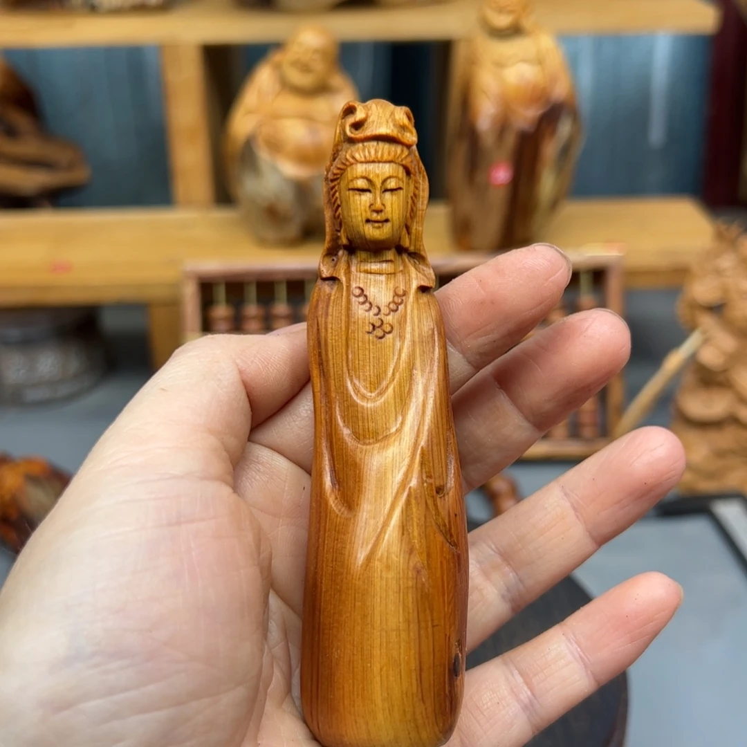 柏木崖柏木摆件手把件，