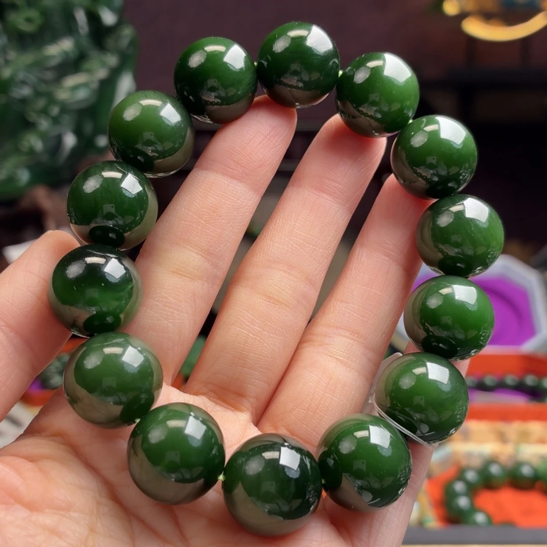 和田玉（碧玉）未镶嵌手串