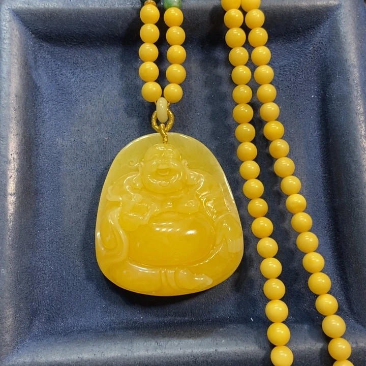 未镶嵌颈饰琥珀蜜蜡