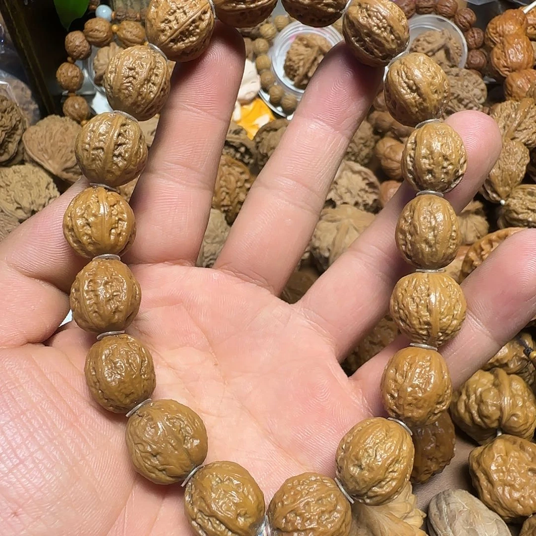 文玩核桃把件卡边15全品野生小核桃手持