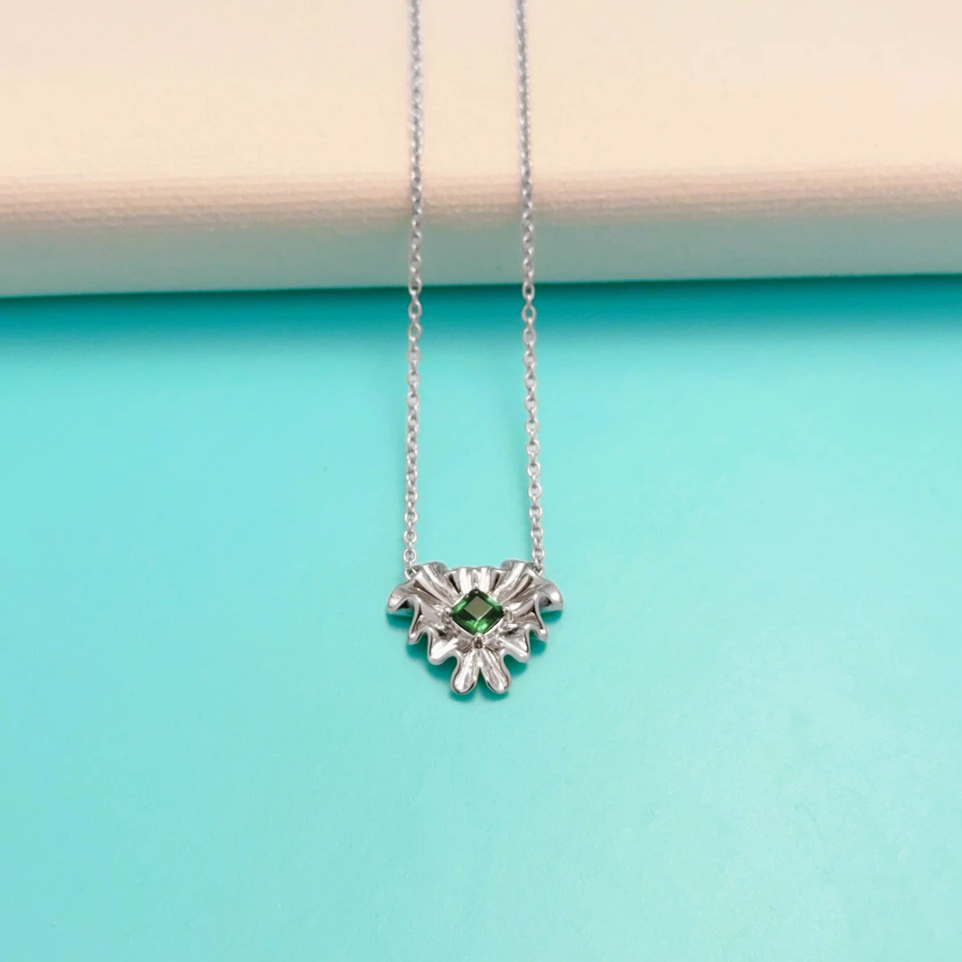 {PT950}铂金镶嵌套链 绿野仙踪套链 龙虾扣（多样性发其一）TL1030