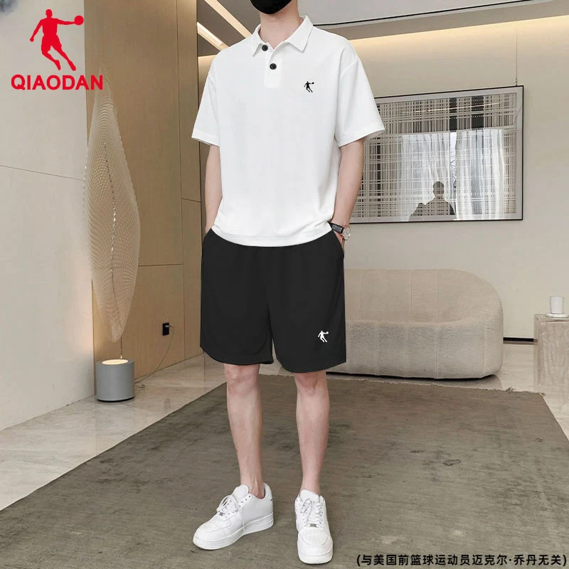 乔丹官方旗舰运动套装男短袖t恤Polo衫速干短裤夏季新款男士套装