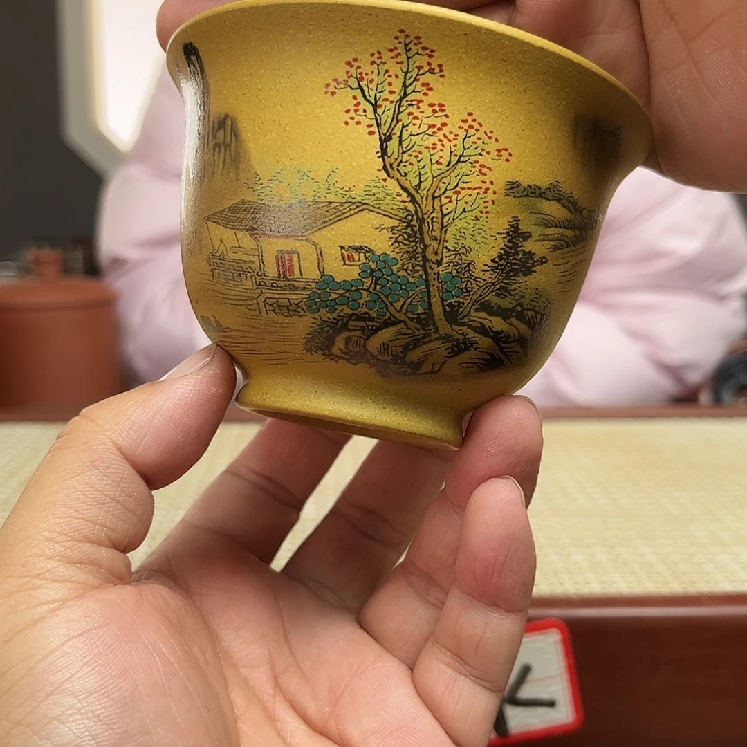 紫砂茶杯宜兴紫砂保温杯