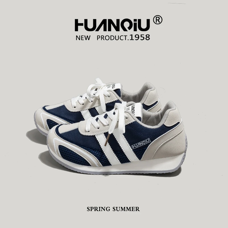 环球厚底高颜值阿甘鞋2025百搭轻便舒适显腿长运动女鞋HC-Y006