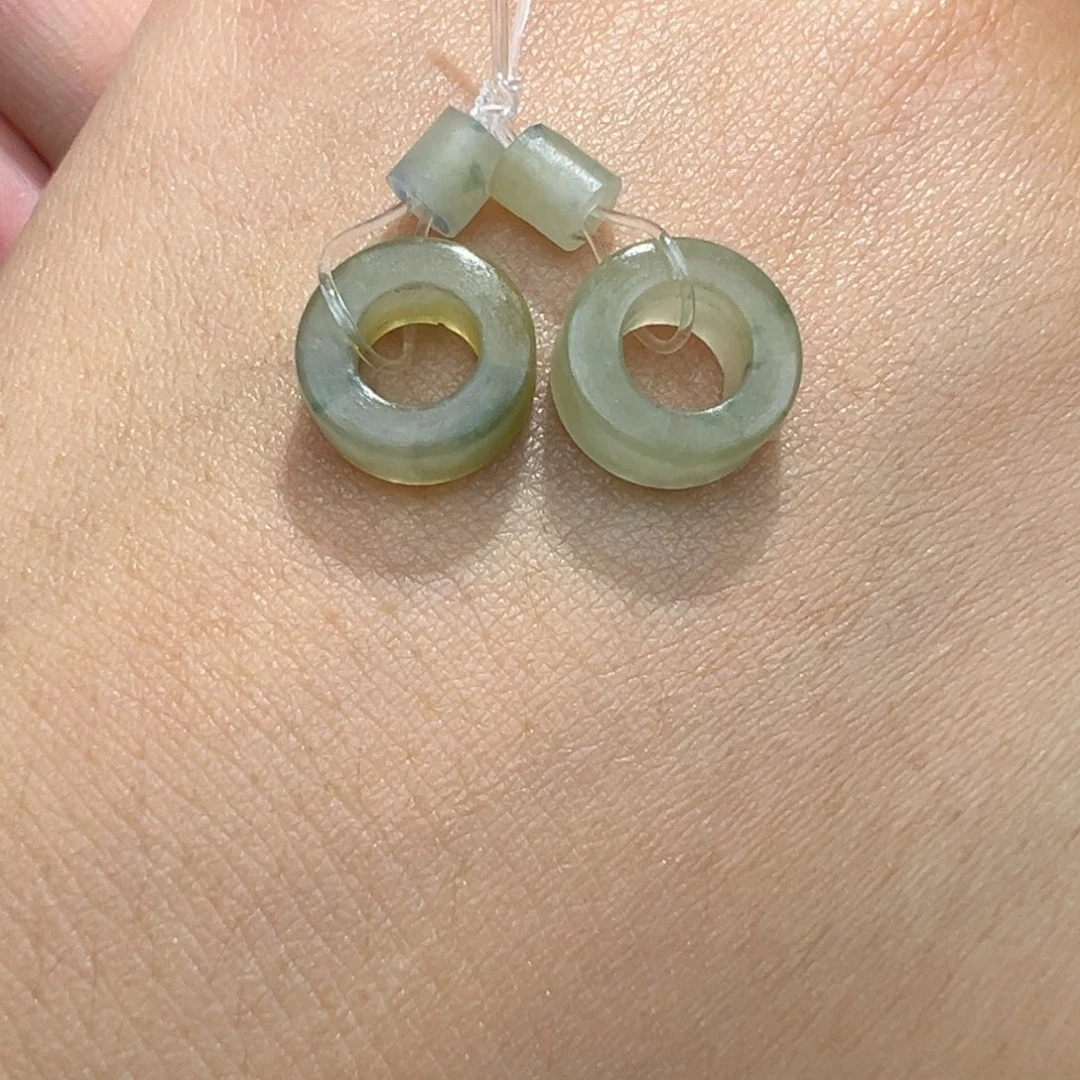 未镶嵌定制翡翠耳饰