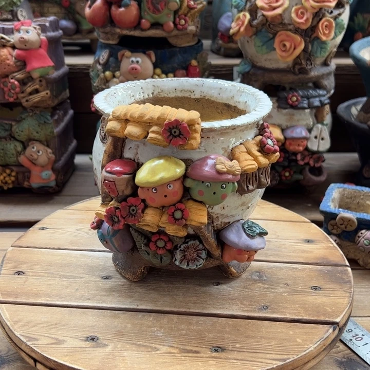嘻哈多肉花盆百搭