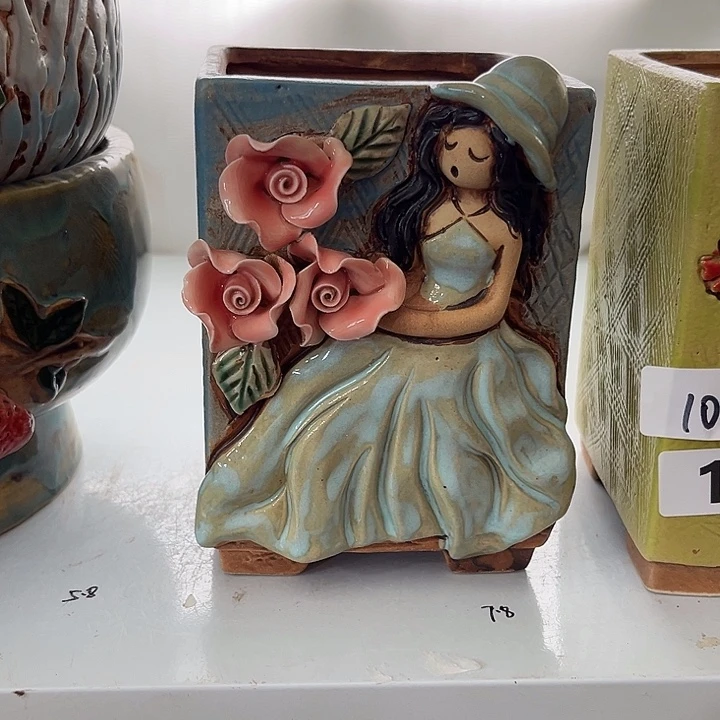 紫砂花盆粗陶材质多肉花盆