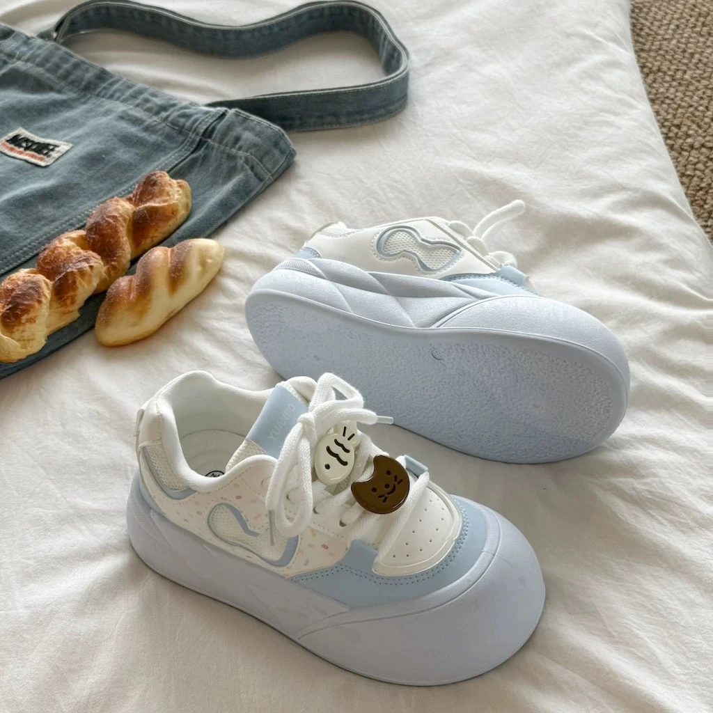 板鞋女2025夏季鞋子女学生运动板鞋校园风透气小白鞋子时尚休闲鞋