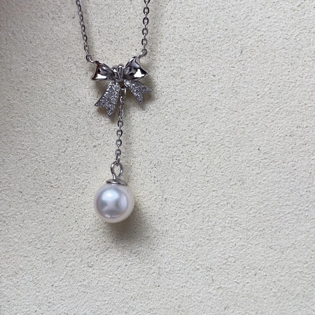 颈饰银S925镶嵌海水珍珠