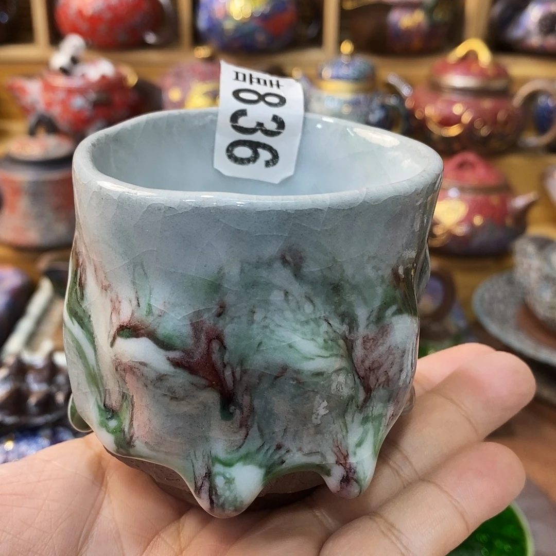 粗陶志野柴柴茶器