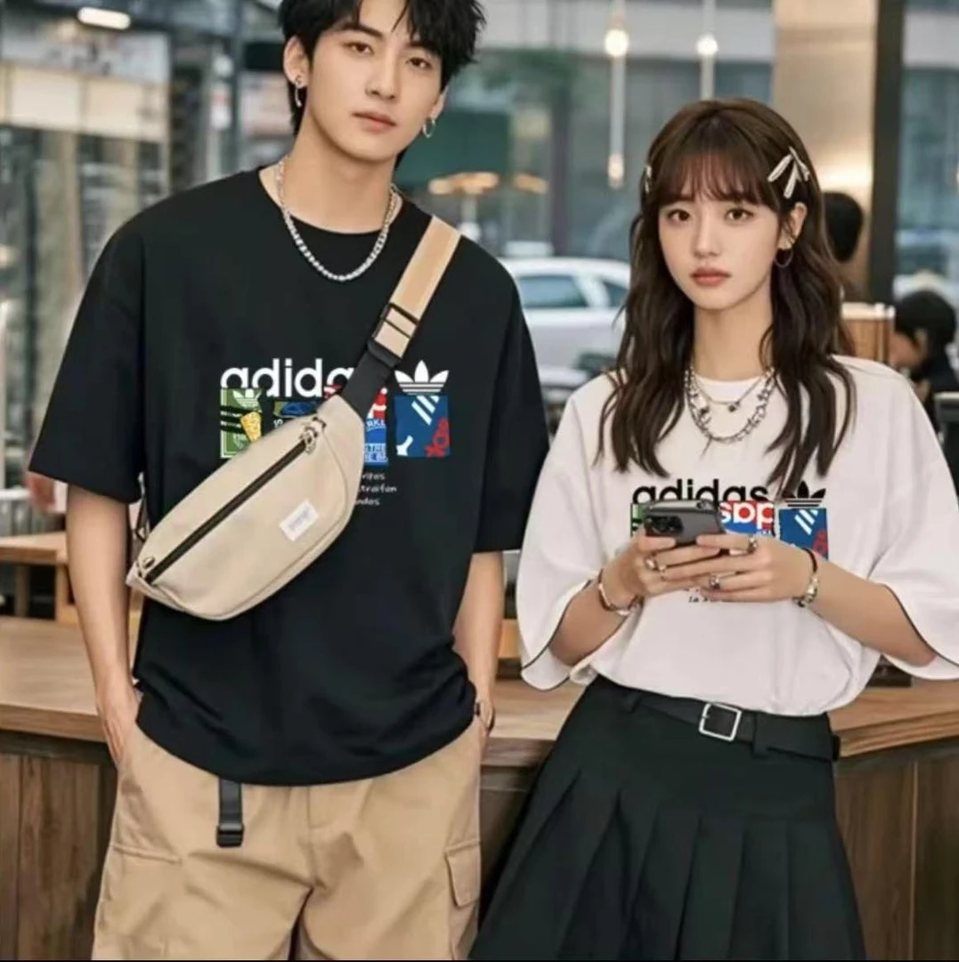 奥莱大牌折扣夏季纯棉舒适百搭时尚潮流T恤