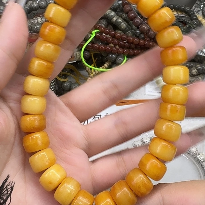 星月菩提手串5黄驼骨1.2