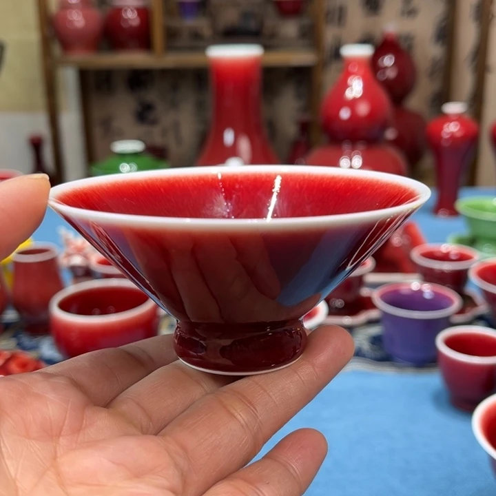 景德镇浅行窑斗笠杯