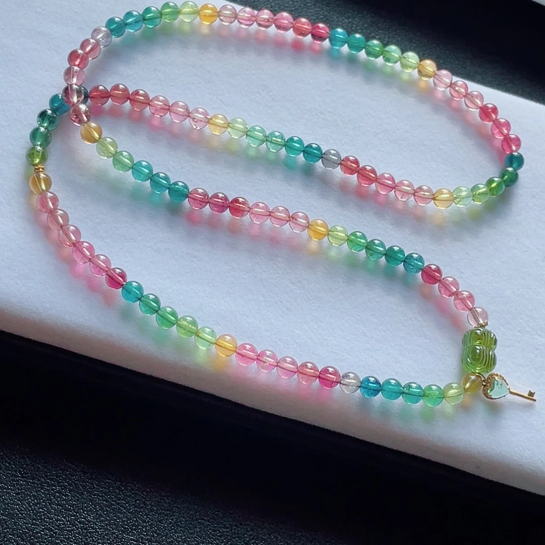 手链碧玺未镶嵌5.5mm左右