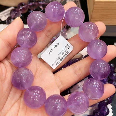【闪购商品】未镶嵌手链水晶—福利卡18紫水晶手串