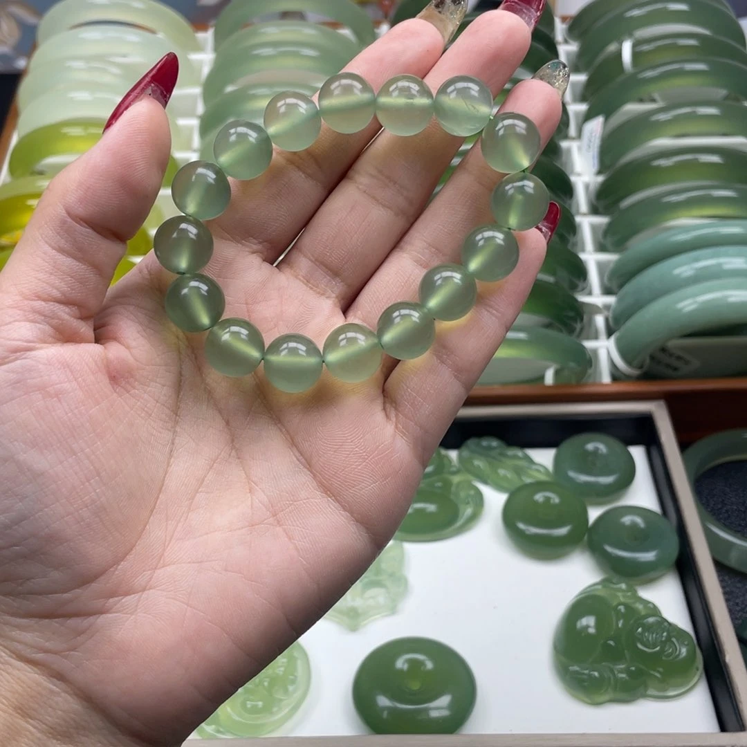 未镶嵌蛇纹石玉手镯