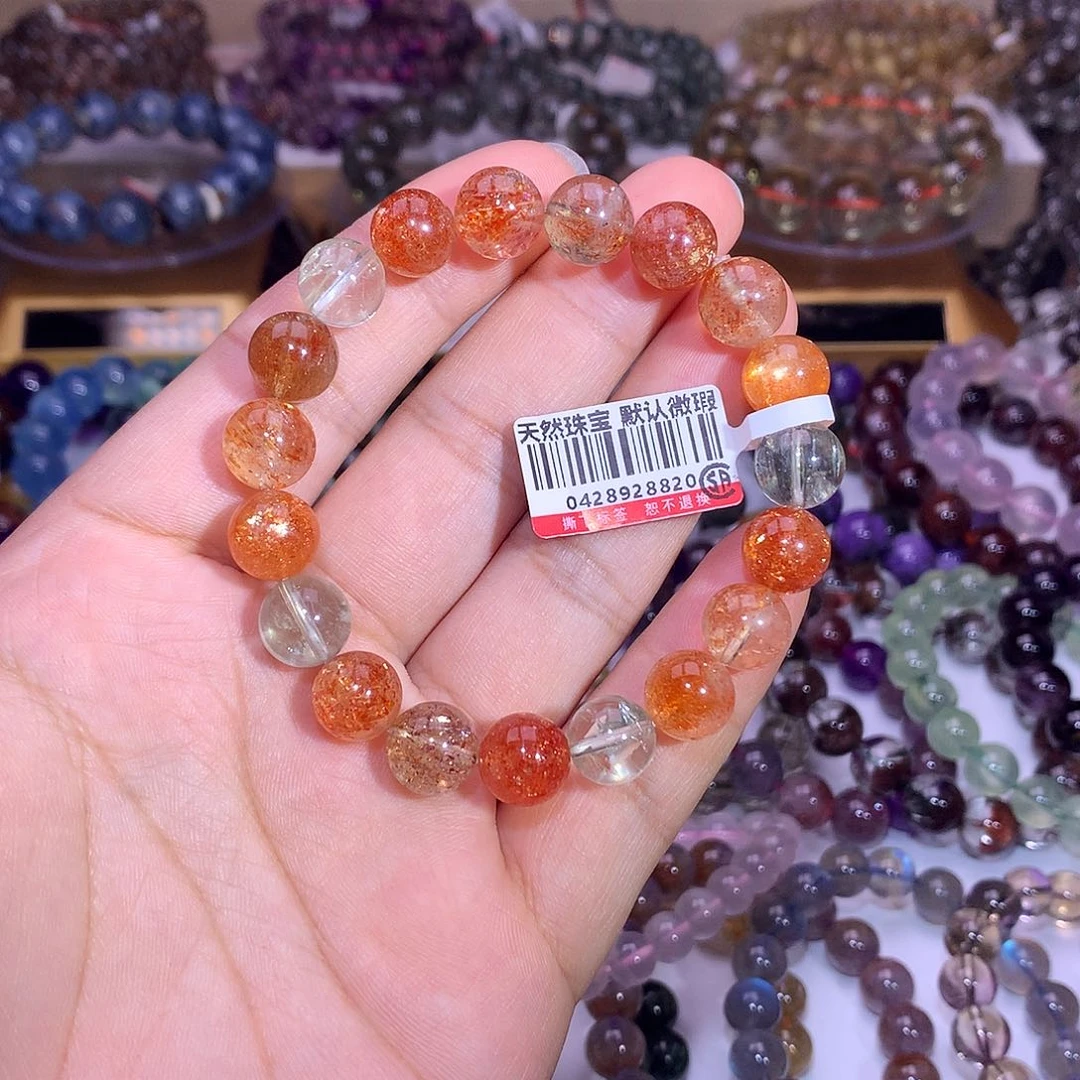 长石手链未镶嵌10mm阿鲁沙