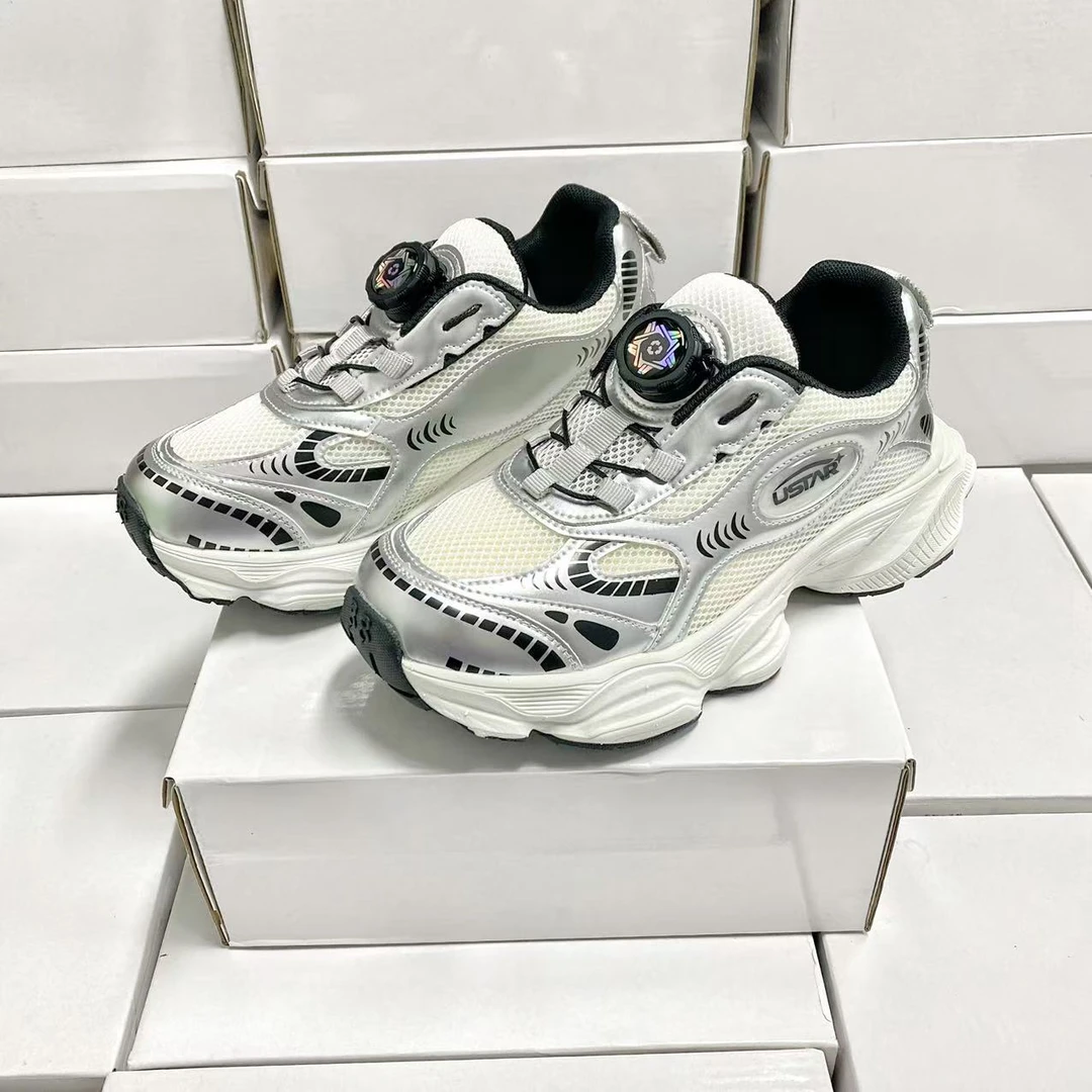 2829单网2025超薄新款儿童运动鞋老爹鞋中性休闲透气跑步鞋