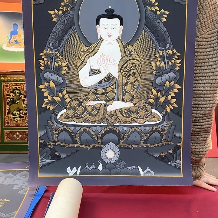 装裱画40×60释迦纯手绘