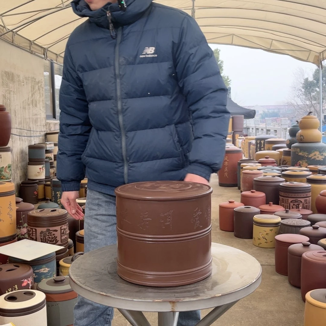 紫砂茶叶罐8 饼茶叶罐