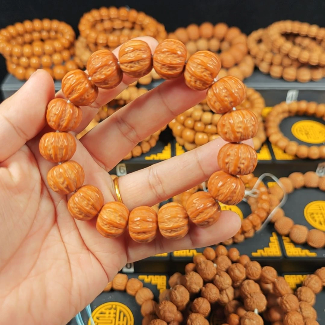 猴头核桃手串L*猴头核桃聚宝盆京八棱