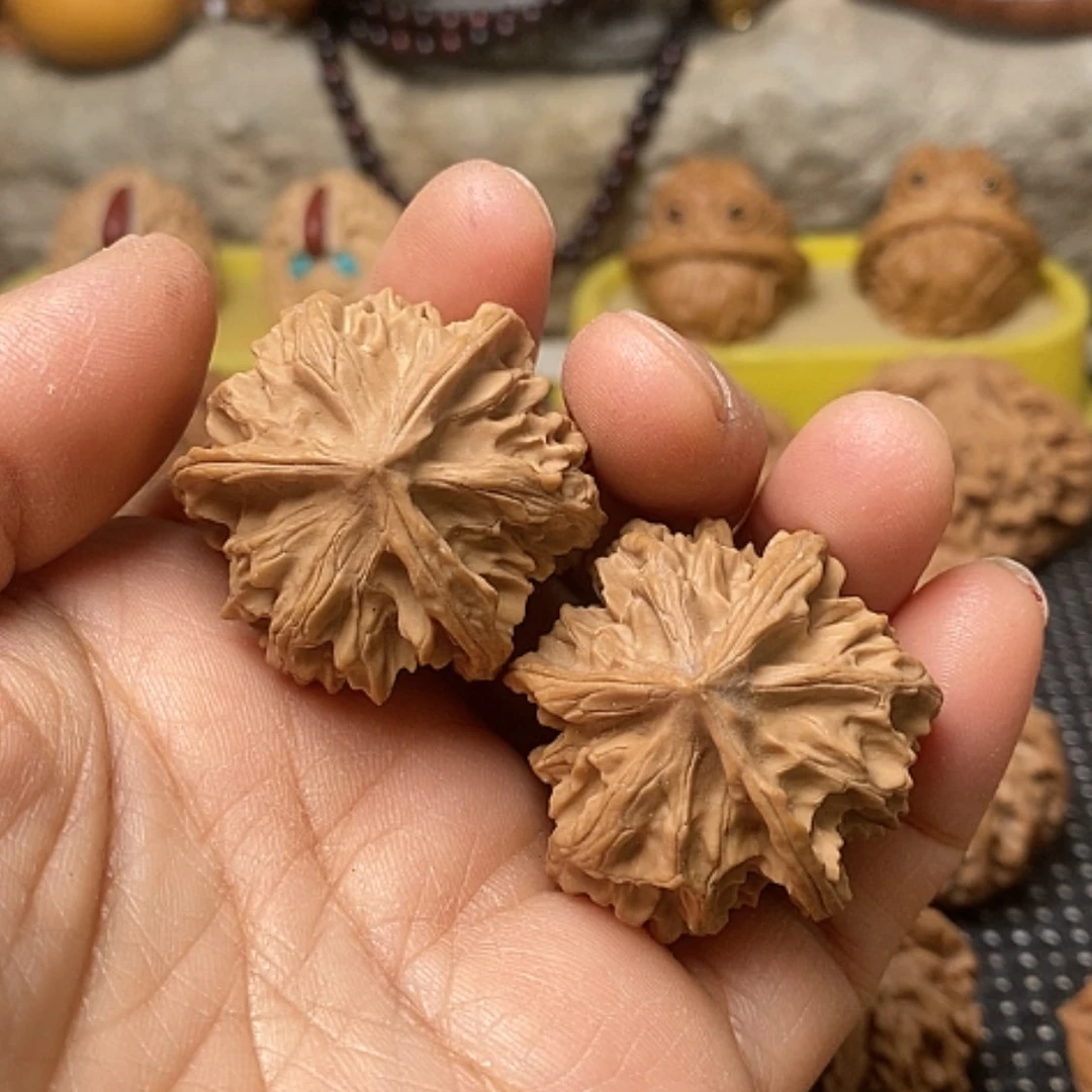 【闪购商品】把件文玩核桃梁*开三棱正奔35