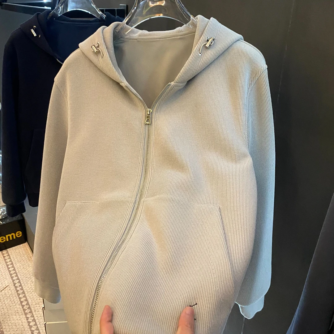 【阿锋Y8-YT166卫衣】2025年春季高定时尚极简风情侣款重磅连帽卫衣