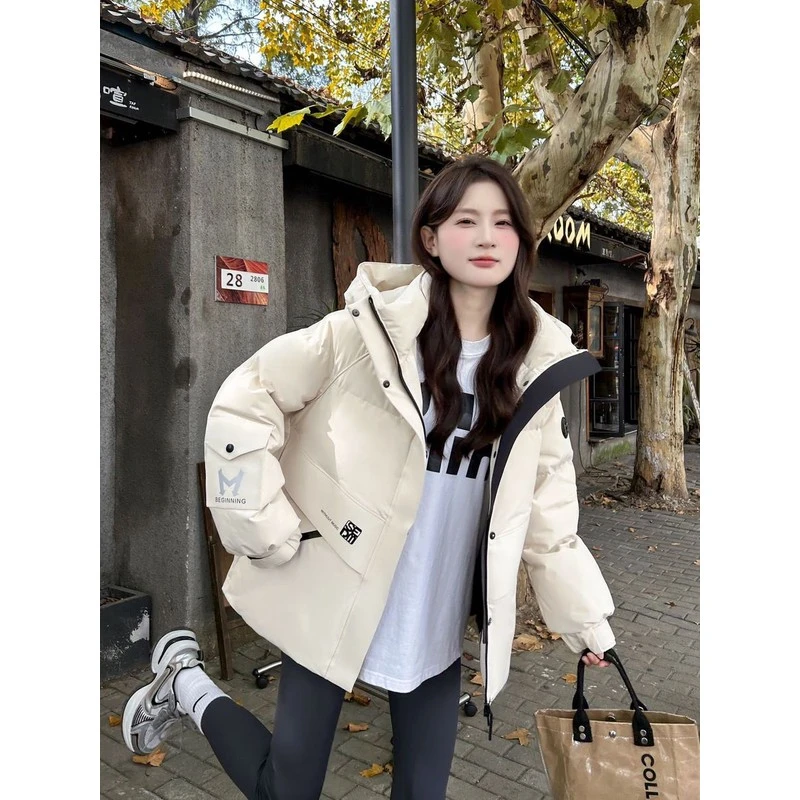 波司登极地联名工装鹅绒羽绒服2025年冬新款加厚保暖背带式派克羽