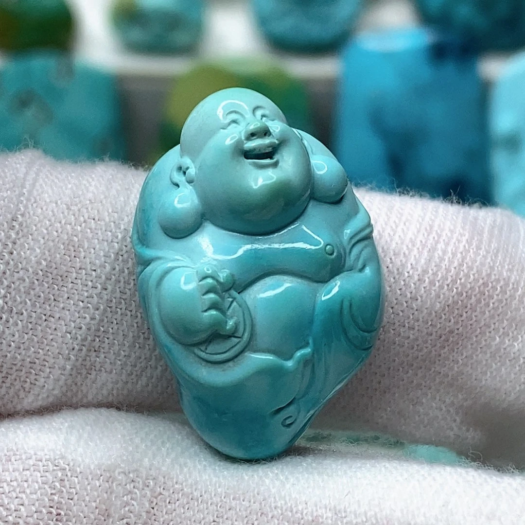 绿松石未镶嵌天然原矿 地大质检