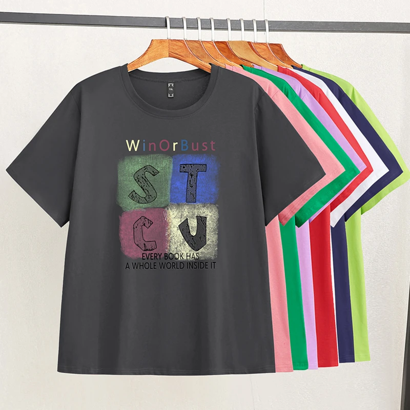 25126T纯棉加肥大码女装t恤女夏装显瘦百搭体恤胖mm加大正肩上衣