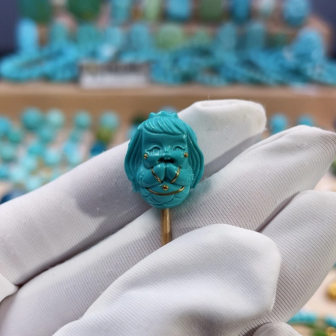 绿松石珠宝奇石未镶嵌