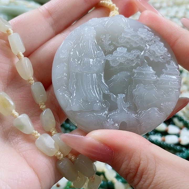 颈饰未镶嵌和田玉