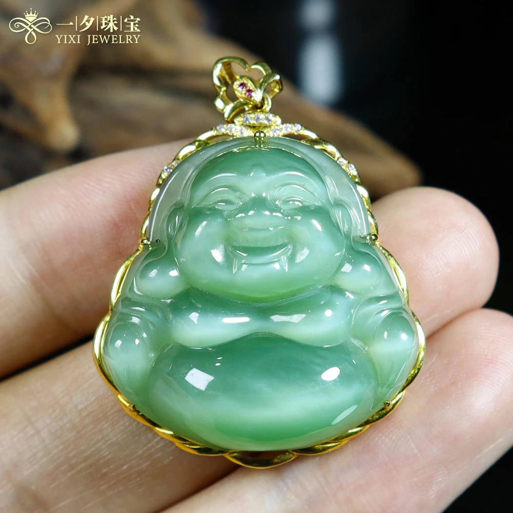 【年终大促】18k和田玉6佛公吊坠丨天然玉石丨多样性发一D1898