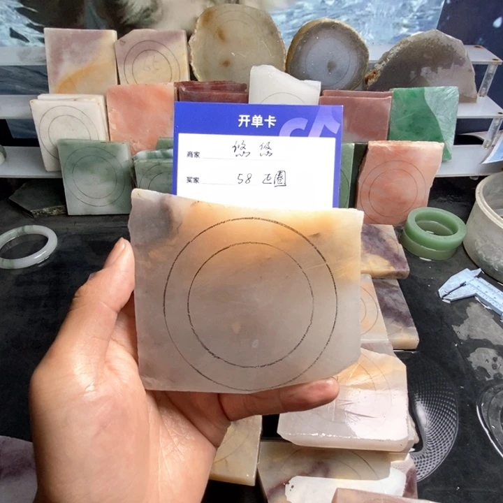 未镶嵌手镯石英质玉（金丝玉）?****定制手镯