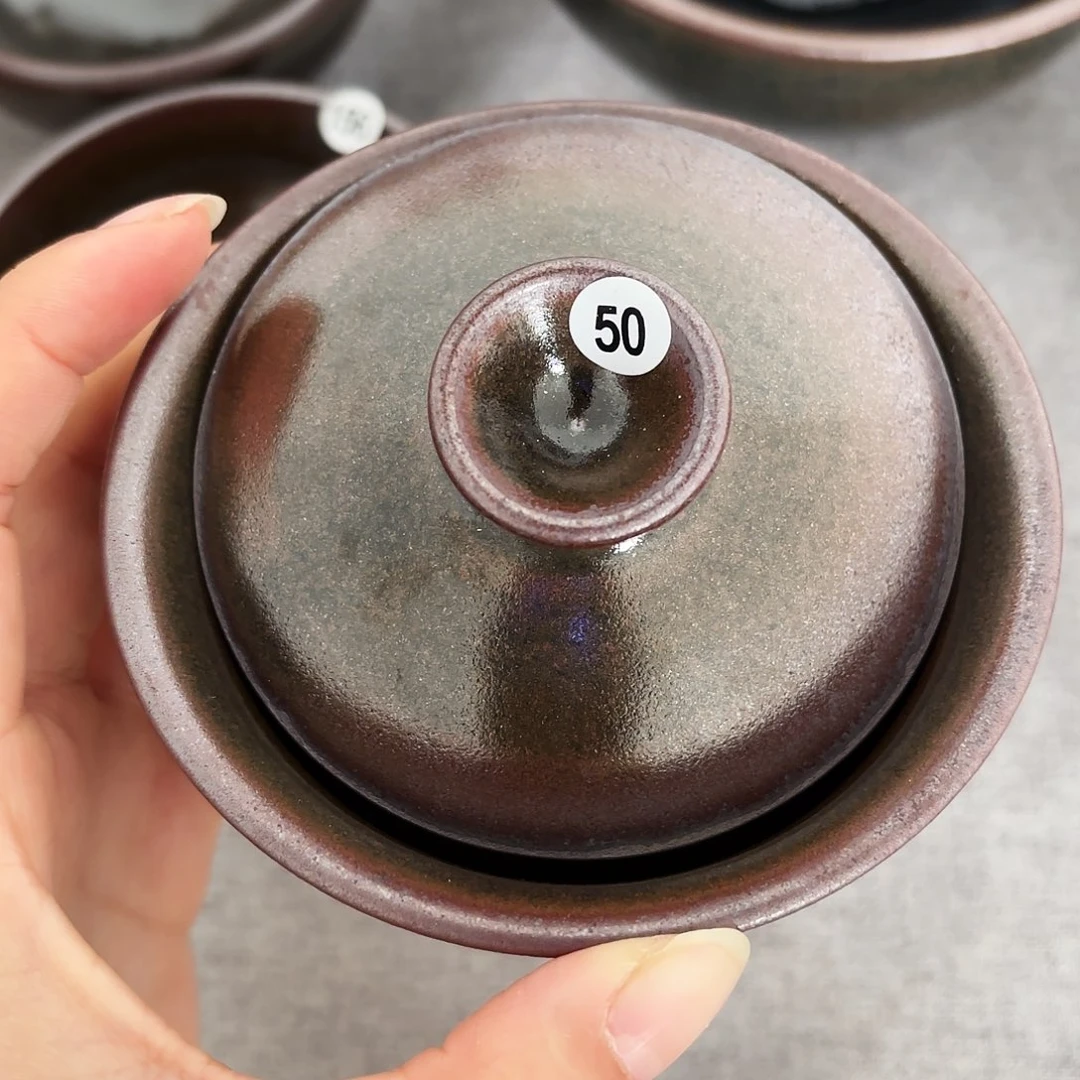 茶盏子衿手工柴烧盏50两才盖碗
