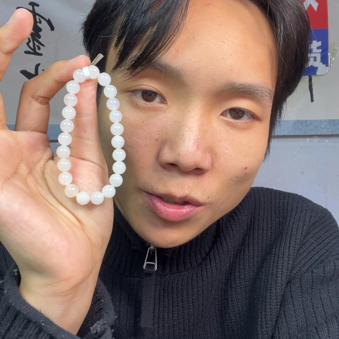 颈饰未镶嵌和田玉多样性高端羊脂玉卡8货头