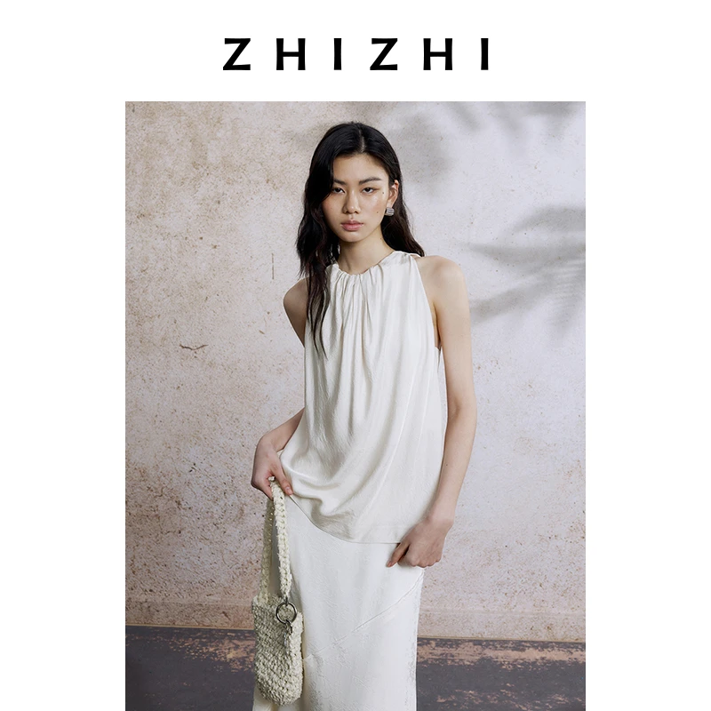 致知 风中柳 挂脖背心女2025夏季新款约会ZZ2EMWD3011