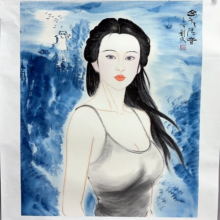 国画亲笔手绘放心去藏