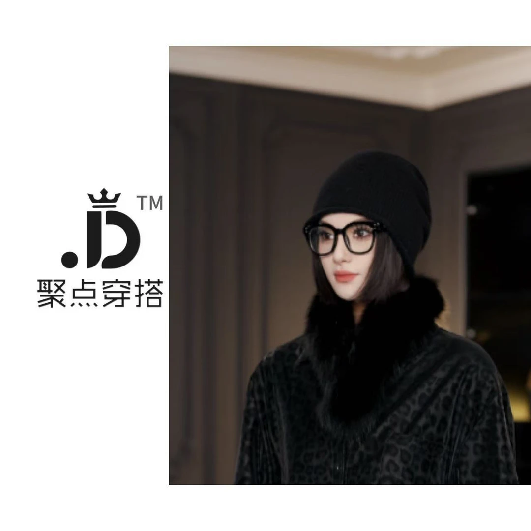 JUDIAN-2025秋冬保暖狐狸毛围脖毛领8jd00692