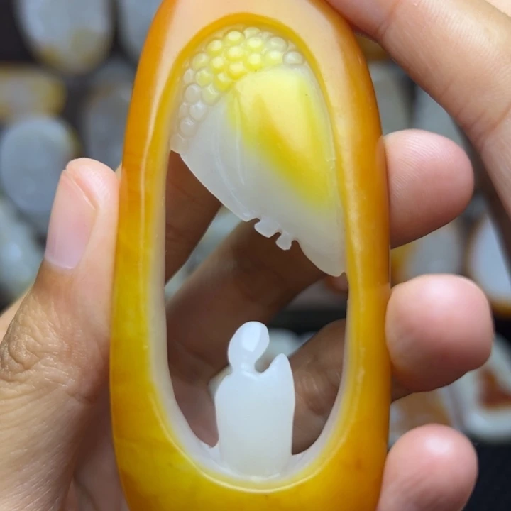 和田玉未镶嵌颈饰