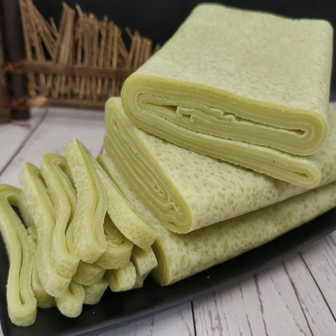 贵州特产铜仁手工绿豆粉农家锅巴粉盘子粉米皮现做小吃