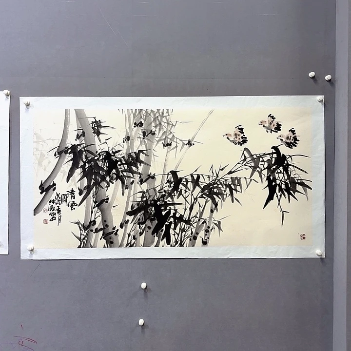 国画亲笔手绘放心去藏