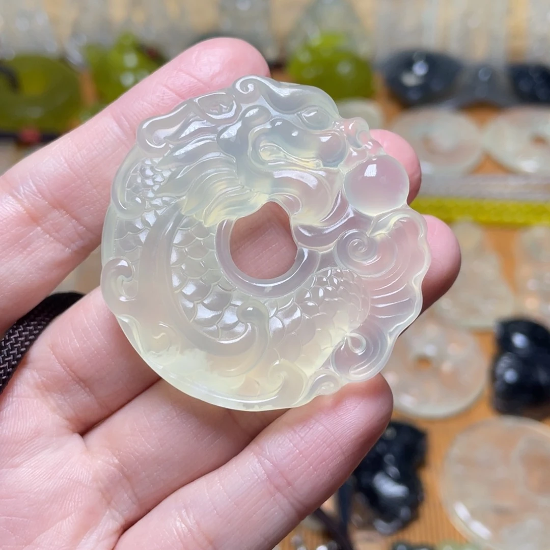 蛇纹石玉手把件未镶嵌?****?