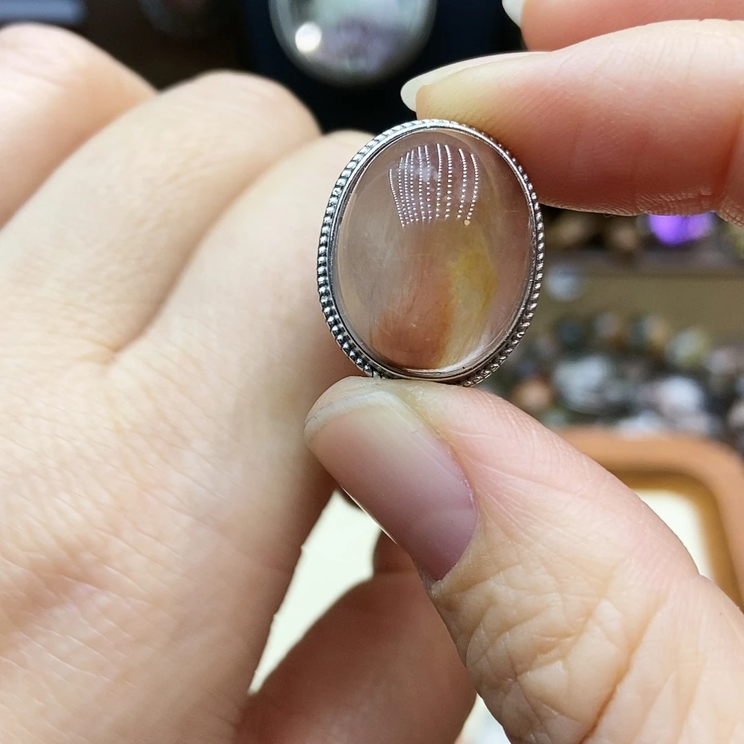 水晶项链银S925镶嵌娴*说