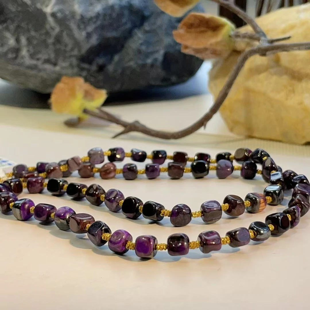 舒俱来夹层皇家紫素链18k/45cm/4.5mm+/AZB4217(幽默蝶）（微瑕）