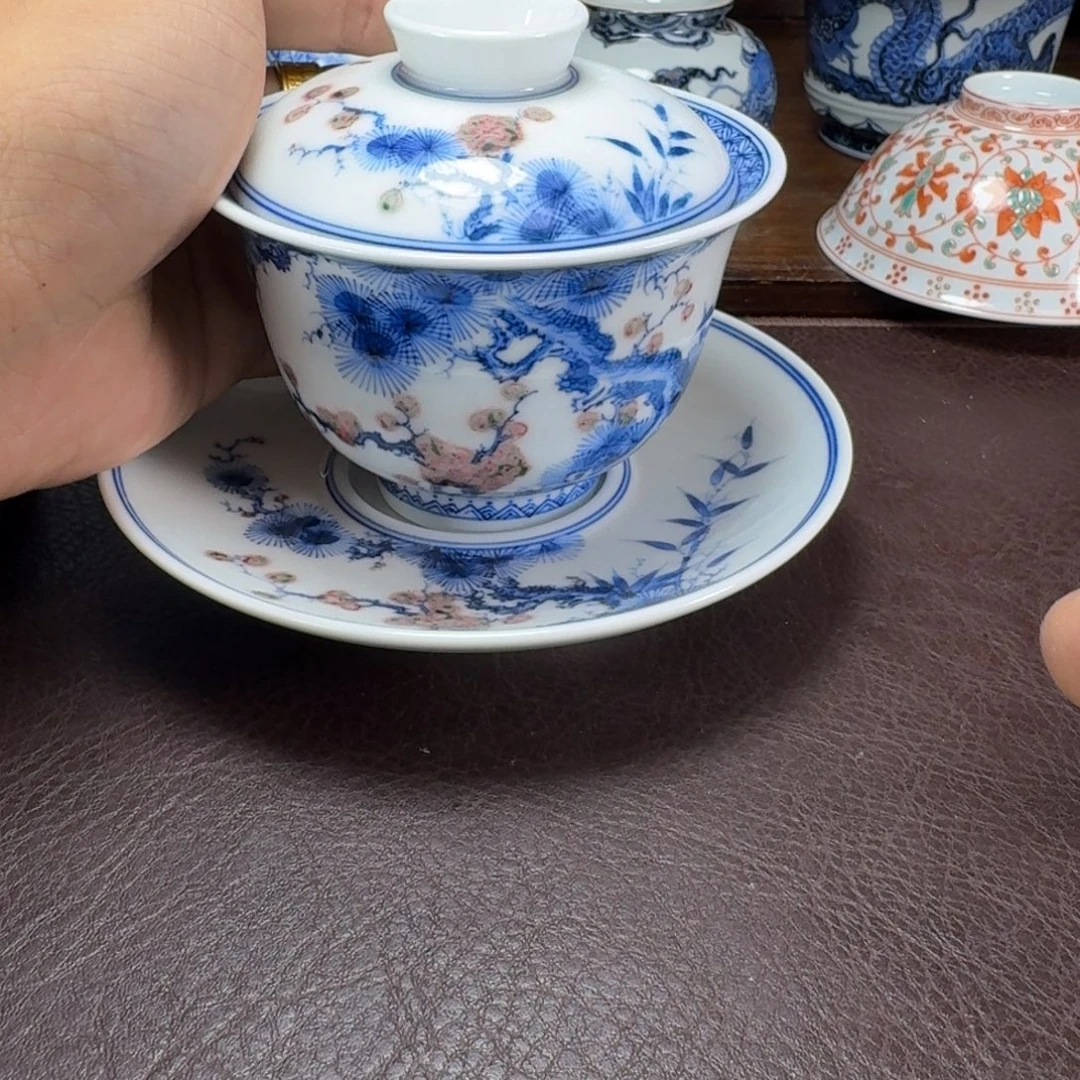 瓷片当代景德镇陶瓷手绘茶具