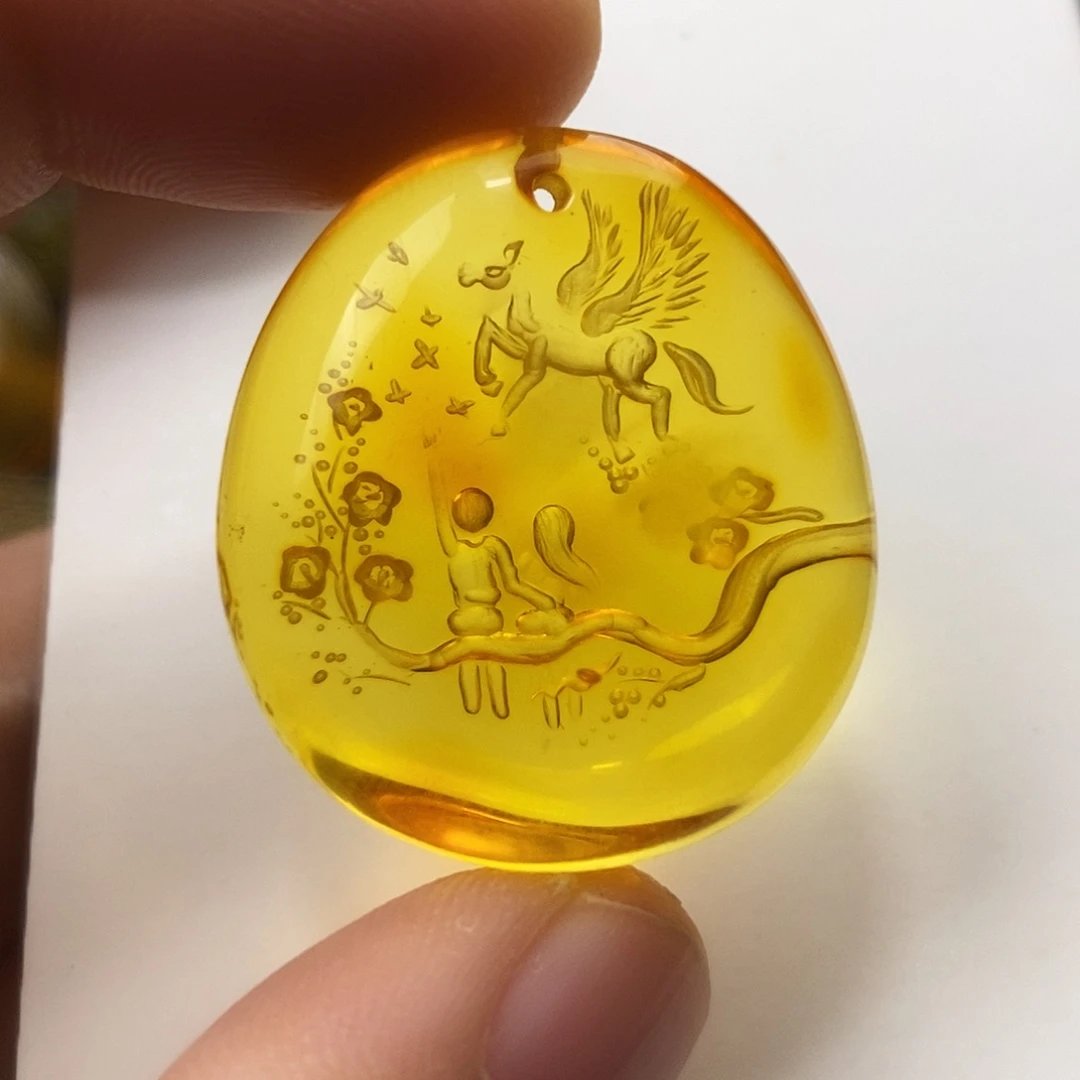 金珀未镶嵌吊坠(不含链)