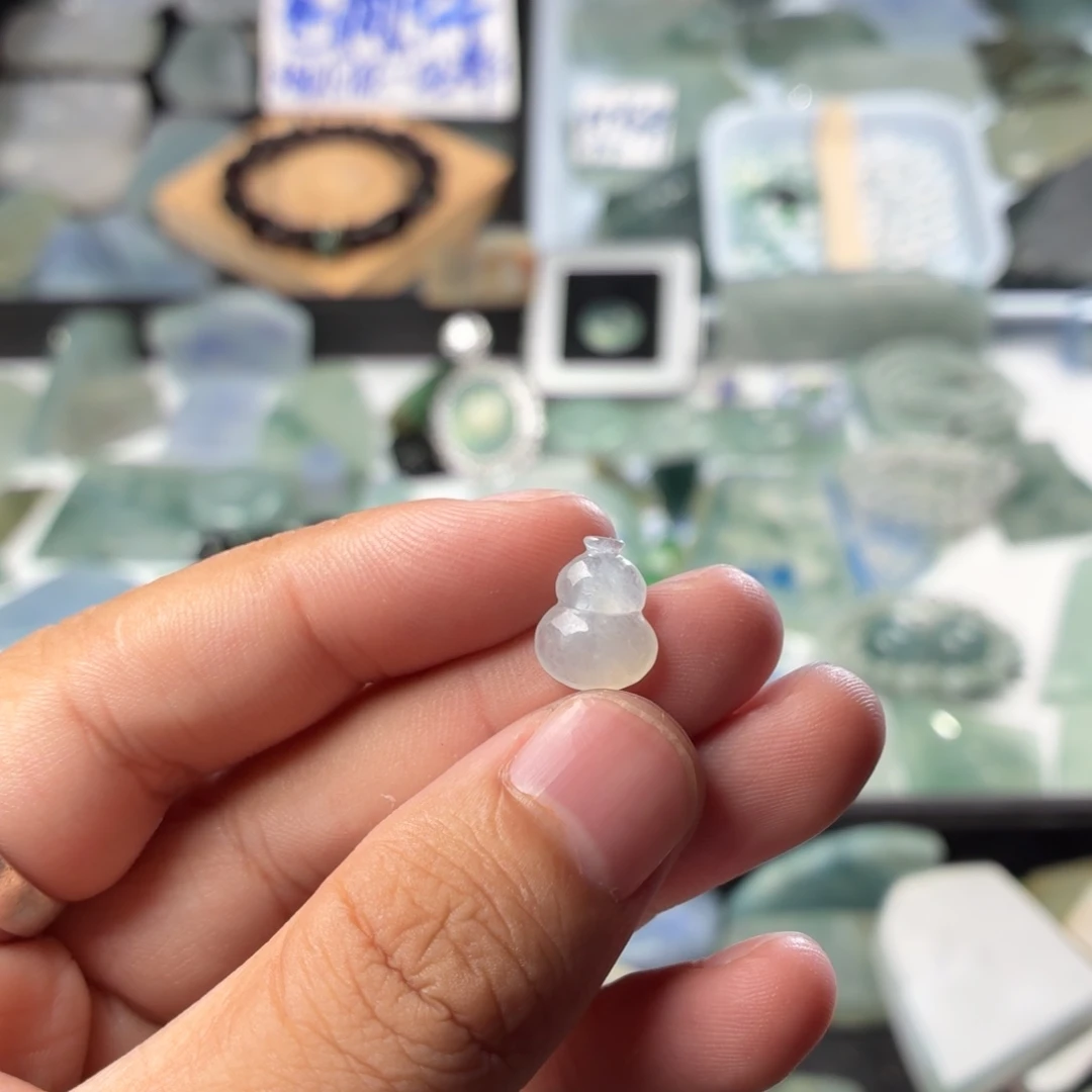 未镶嵌定制翡翠天然缅甸翡翠a货葫芦